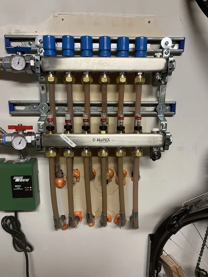 Plumber performing Leak Detection at a residential property in Eastern Goleta Valley